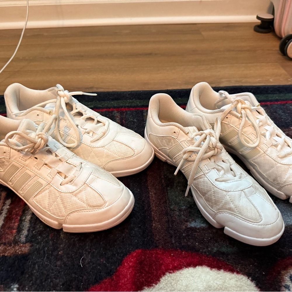 adidas Women's White Athletic cheer Shoes